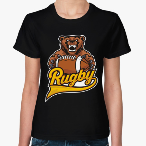 Женская футболка Регби Rugby Мяч для Регби