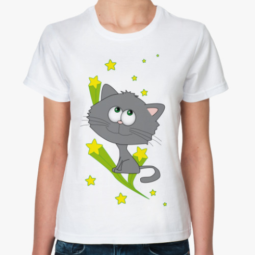 Классическая футболка Space cat
