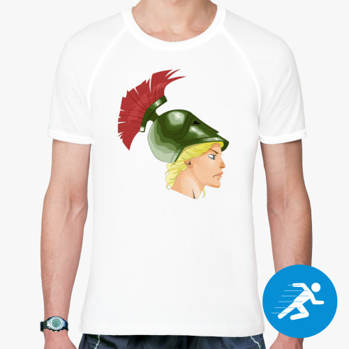 Спортивная футболка Афина в коринфском шлеме