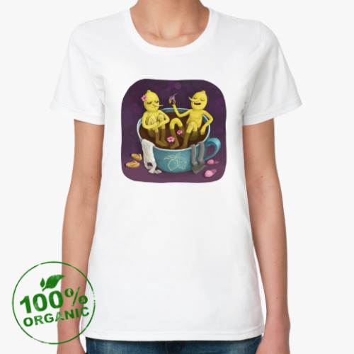 Женская футболка из органик-хлопка Лимонохваты в ванне