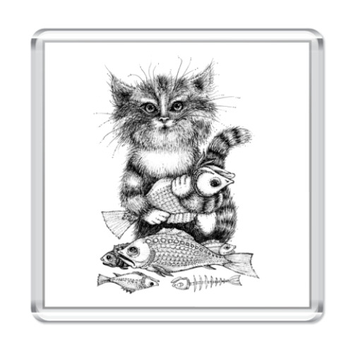 Магнит Котик