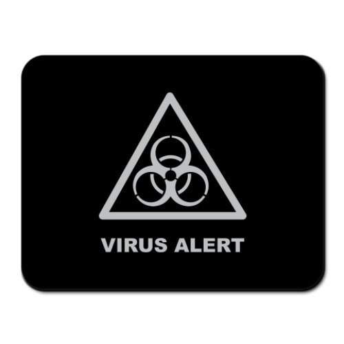 Коврик для мыши Virus alert. Вирусная угроза