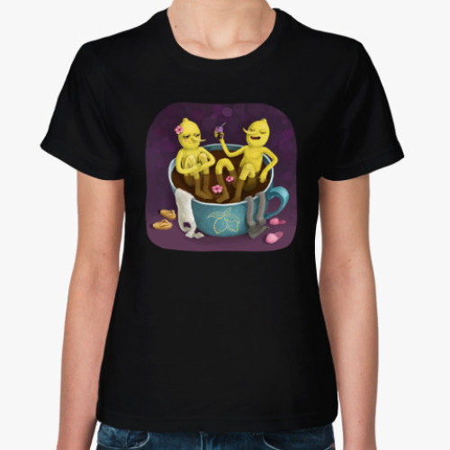 Женская футболка Лимонхваты в ванне