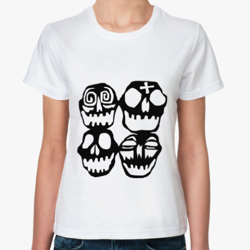 Классическая футболка Primal Skulls Black
