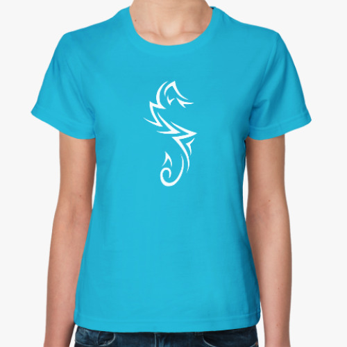 Женская футболка Морской конек