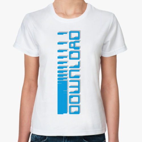 Классическая футболка  «DOWNLOAD»