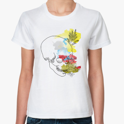 Классическая футболка  Августовский череп