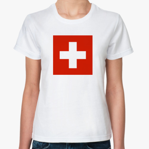 Классическая футболка Switzerland flag