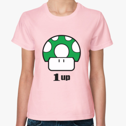 Женская футболка 1up mushroom