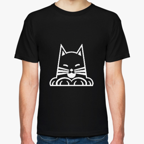 Футболка Прикольный кот. Бэтмен. Batman.