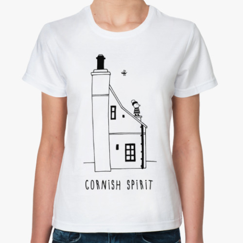 Классическая футболка Корнуольский домик