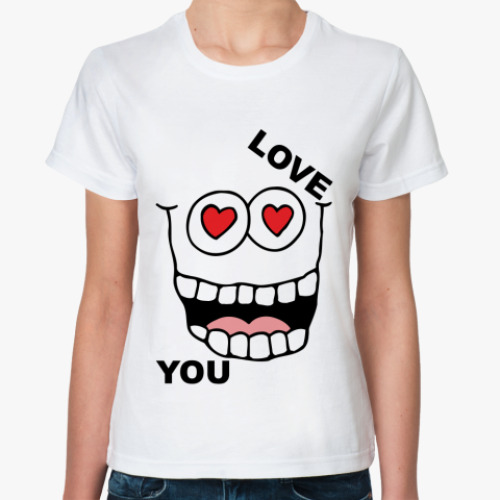 Классическая футболка Love you