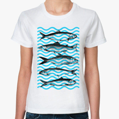 Классическая футболка Рыба в воде