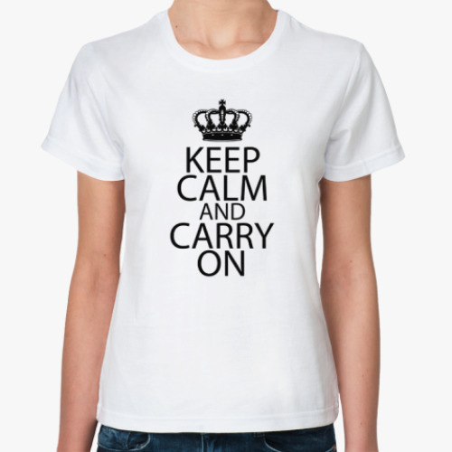 Классическая футболка Keep Calm and carry