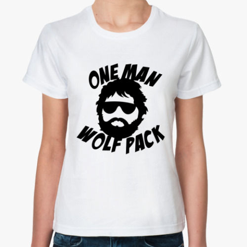Классическая футболка  Человек-волчья стая
