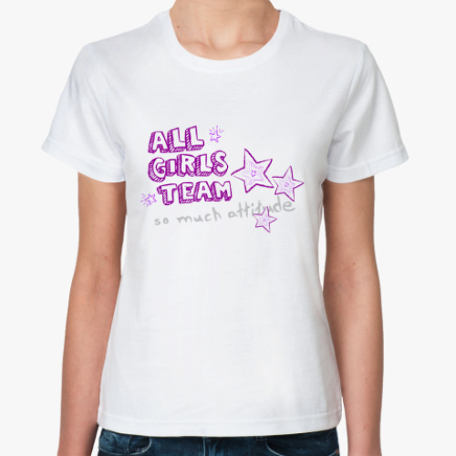 Классическая футболка All girls team