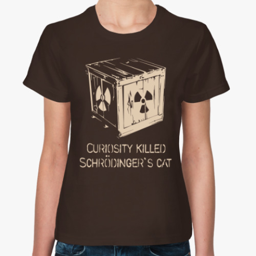 Женская футболка Кот Шрёдингера