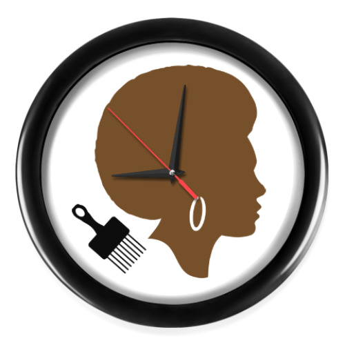Настенные часы Afro Lady