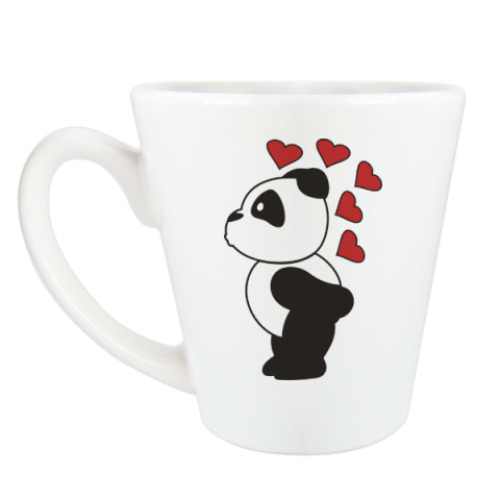Чашка Латте Влюбленный панда