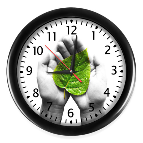 Настенные часы Green leaf