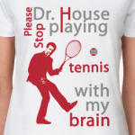 House tennis Жен футболка