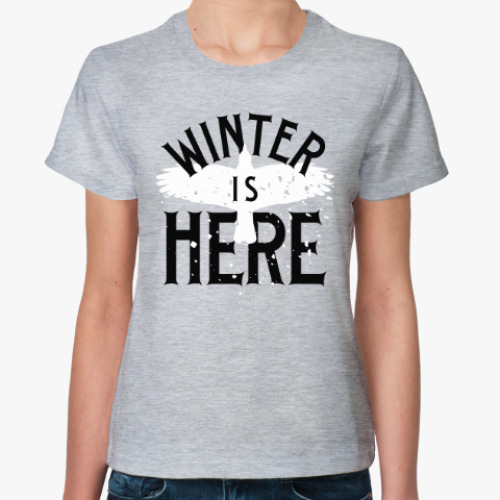 Женская футболка Winter is here
