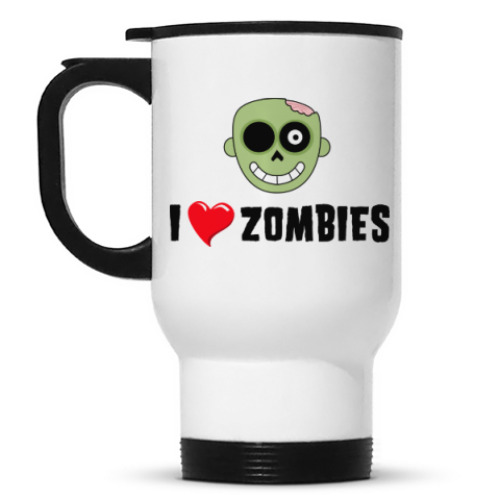 Кружка-термос I love zombies