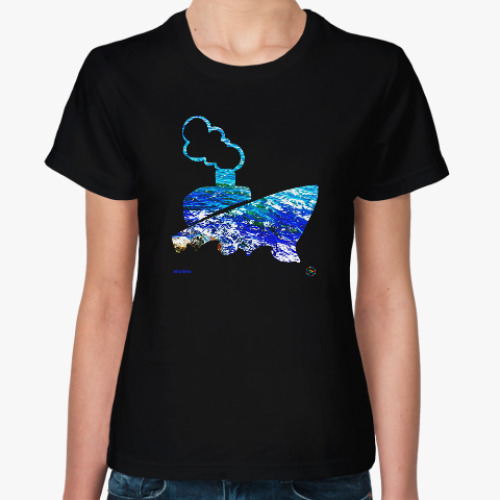 Женская футболка Море Несебра
