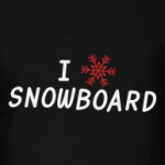 I snow snowboard