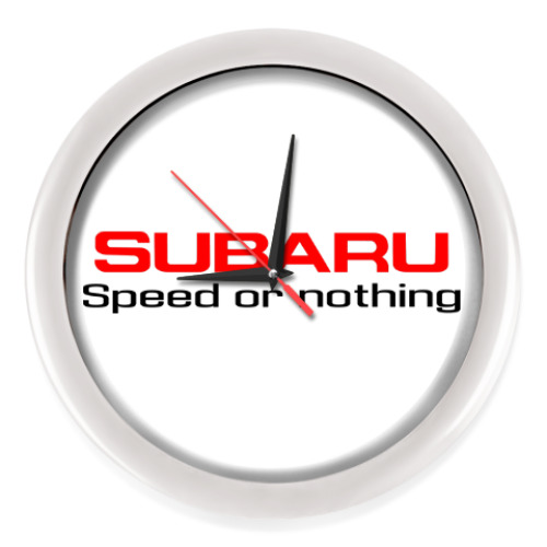 Настенные часы 'Subaru Speed or nothing'
