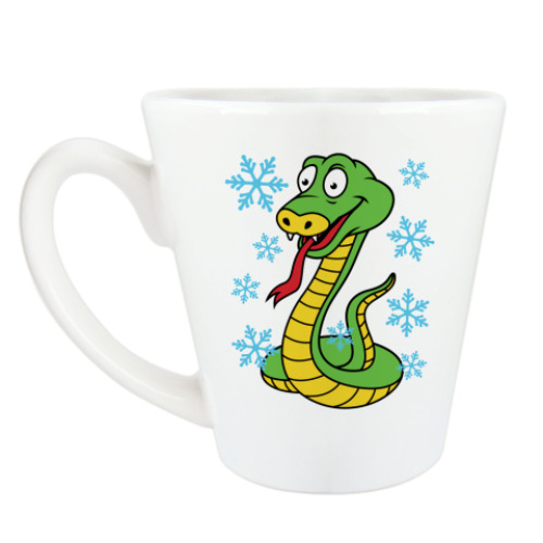 Чашка Латте Новогодняя змея