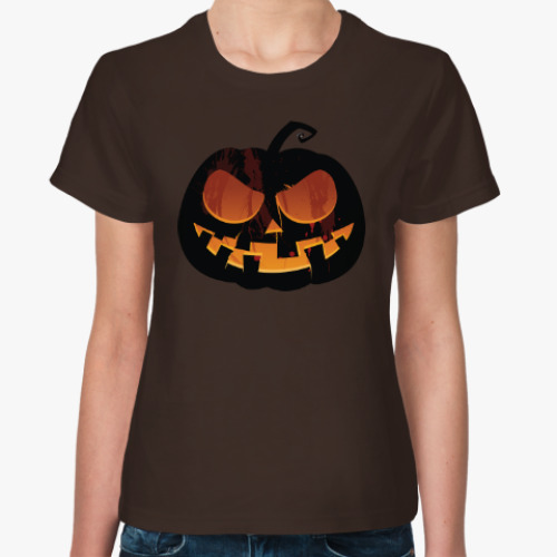 Женская футболка Хеллоуин Тыква