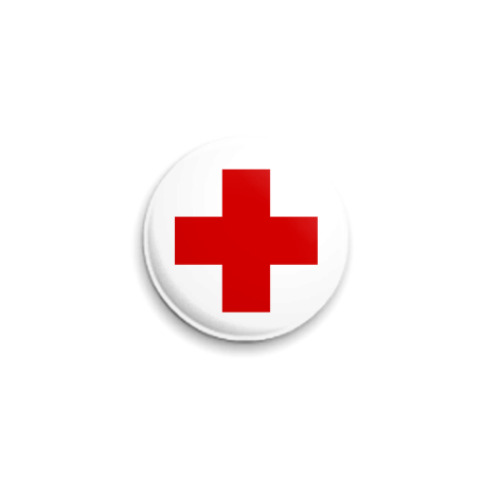 Значок 25мм  «Красный Крест»
