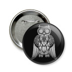 Сложный абстрактный рисунок с совой