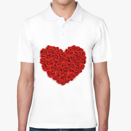 Рубашка поло Сердце из роз
