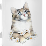 Кот в ромашках
