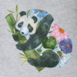 Панда на бамбуке