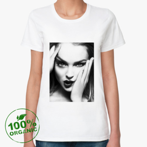 Женская футболка из органик-хлопка Lindsay Lohan