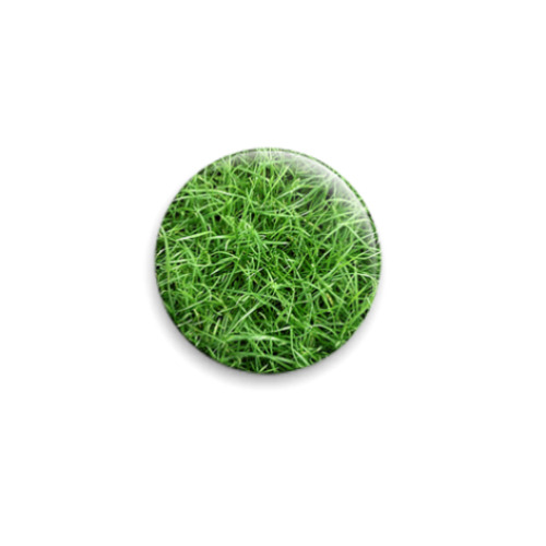 Значок 25мм  Зеленая трава
