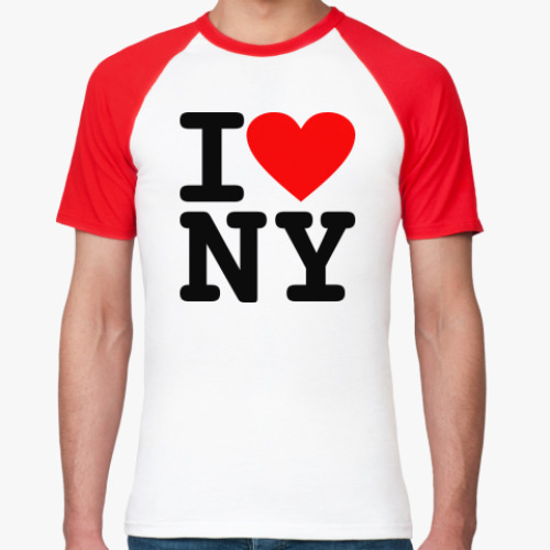 Футболка реглан I Love NY