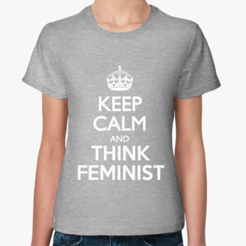Женская футболка Think feminist
