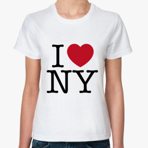 Классическая футболка i love NY