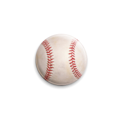 Значок 25мм Бейсбольный мяч