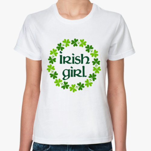 Классическая футболка Irish girl
