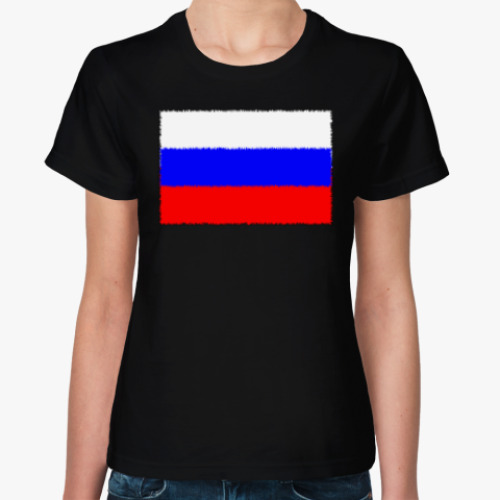 Женская футболка Триколор