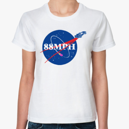 Классическая футболка Делориан (Назад в будущее)