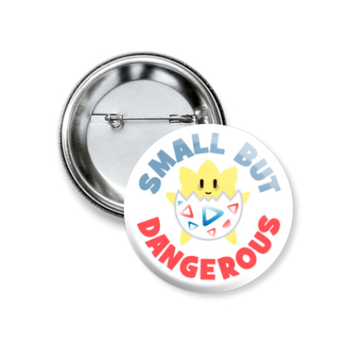 Значок 37мм Togepi Pokemon: Small But Dangerous