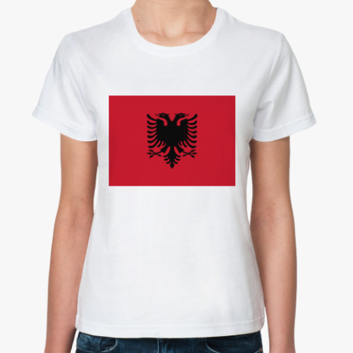 Классическая футболка Флаг Албания