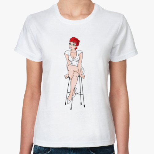 Классическая футболка Сексуальная Девушка