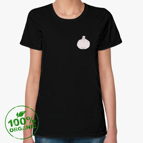 Женская футболка из органик-хлопка Скромный грузинский хинкалик